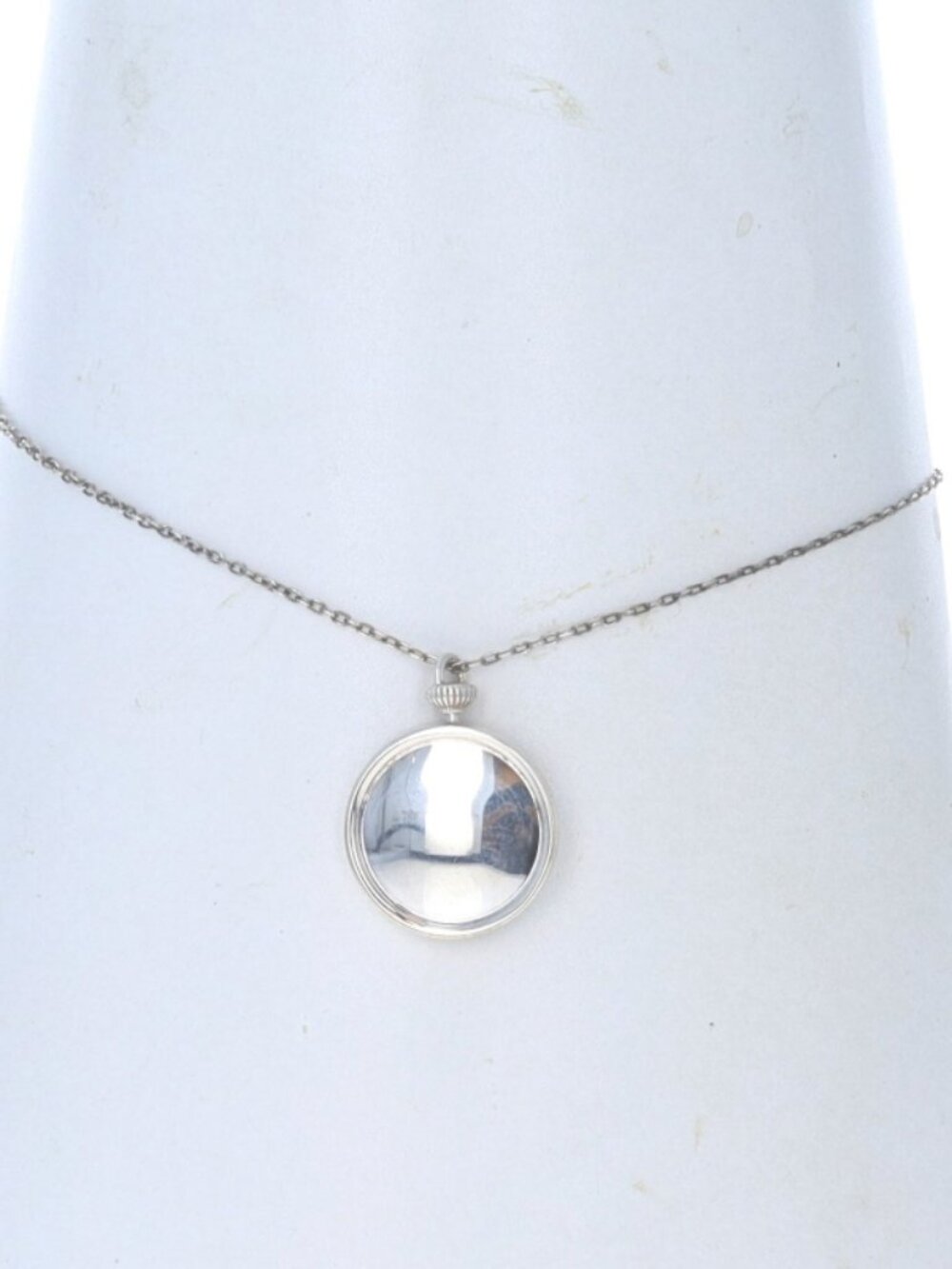 Shinola Detroit Runwell Rotating Watch Charm Necklace 18 3/4" - Sterling 925